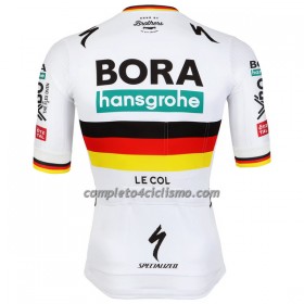 Maglia 2023 BORA-Hansgrohe Campione Di Germania Manica Corta Bianco